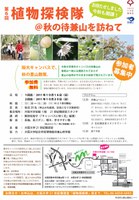 第6回植物探検隊＠秋の待兼山を訪れて