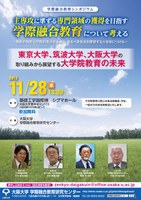 学際融合教育シンポジウム「主専攻に準ずる専門領域の獲得を目指す学際融合教育について考える」開催